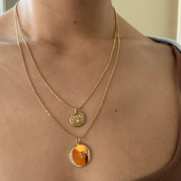 Logan Hollowell Baby Diamond Eye of Protection Necklace - Picture 8 of 9